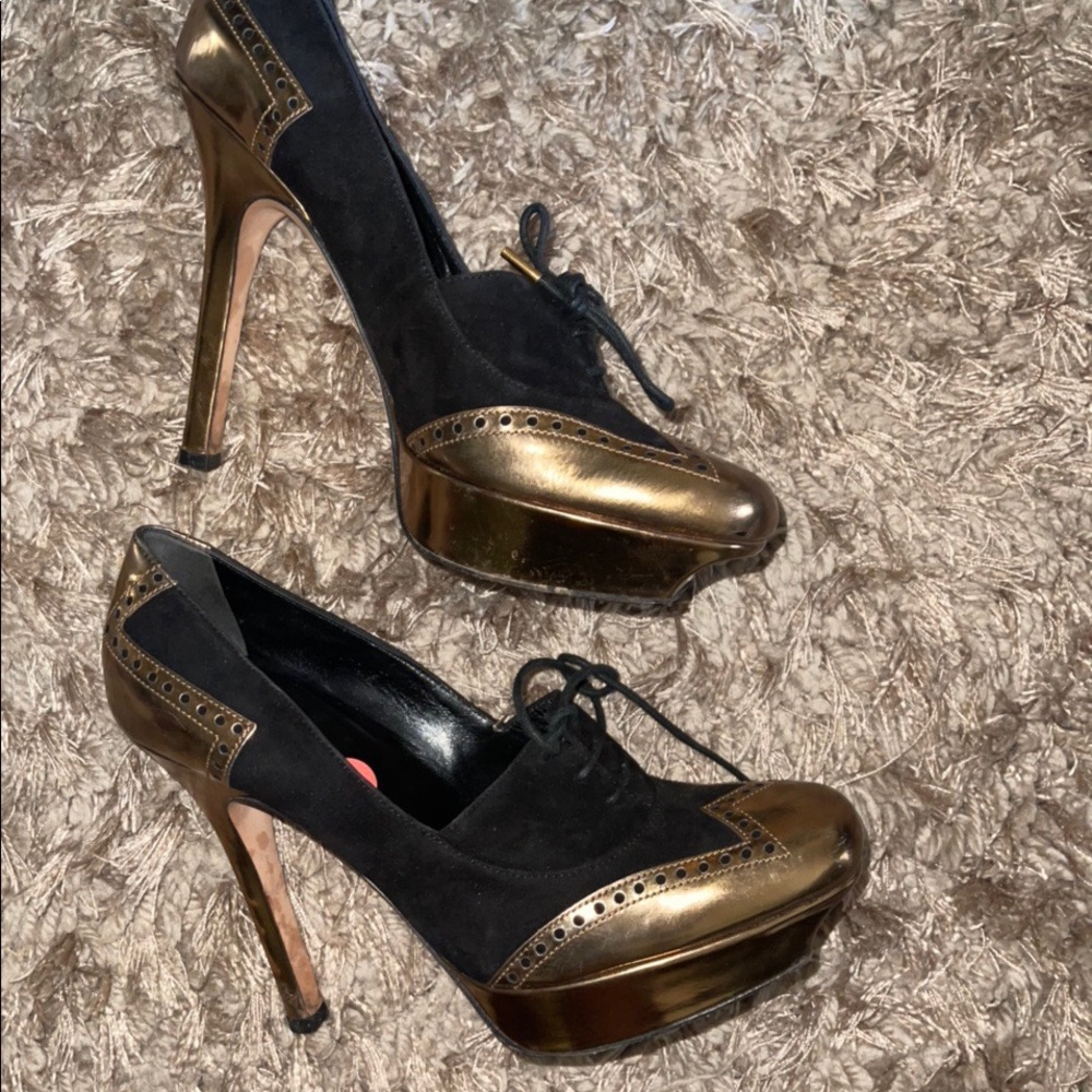 Gucci 2000s Oxford Lace-Up Platform Stiletto